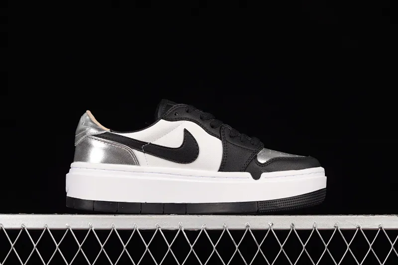 All categories Air Jordan Jordan series basketball shoes Air Jordan 1 Low Z version Air Jordan 1 Elevate Low SE "Wolf Grey" Little AJ first layer thick sole retro basketball shoes DQ8561-001